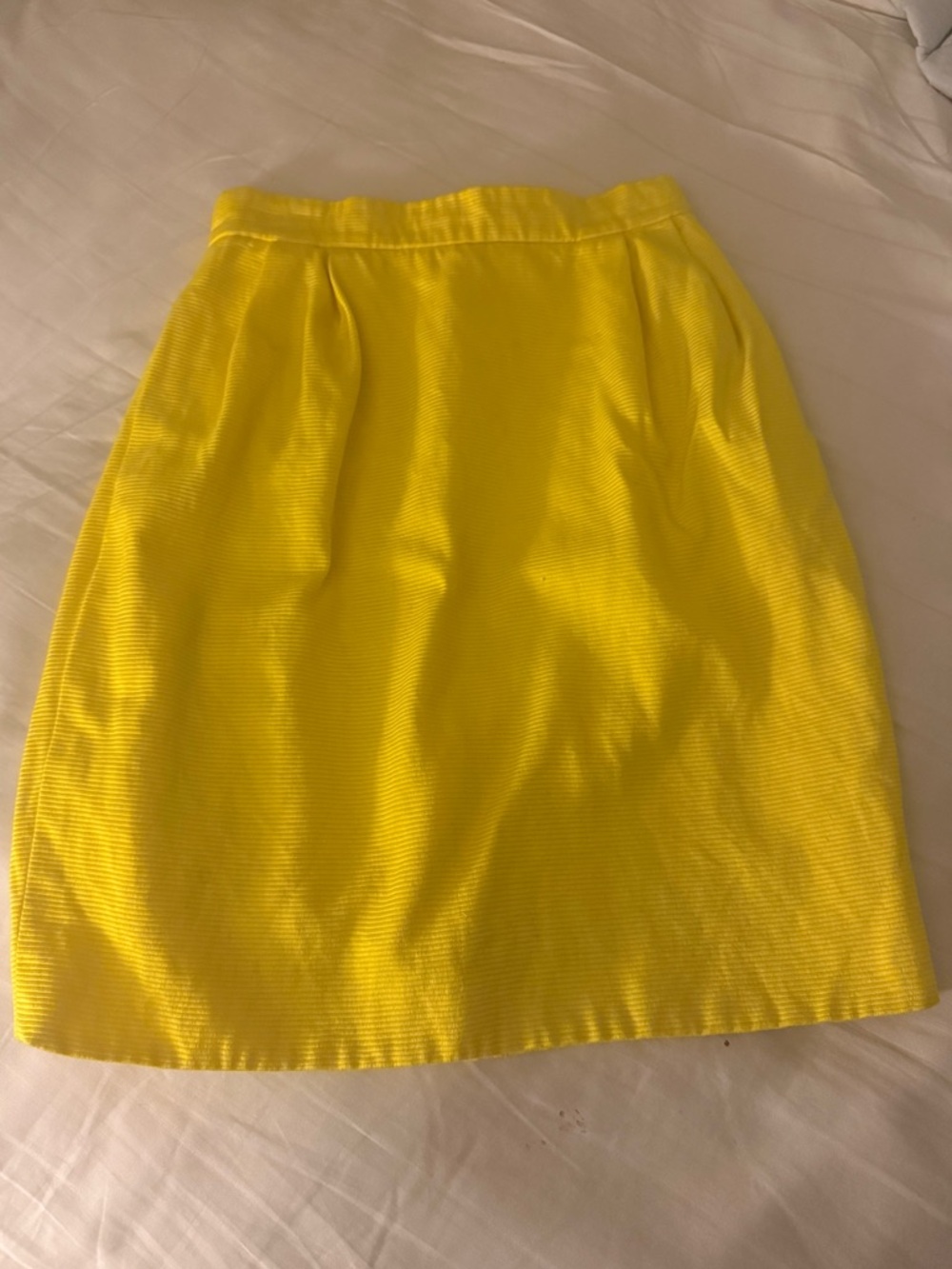 #Vintage Perry Ellis Original Sample Skirt 1991 Yellow Corduroy size 0/2 #90’s